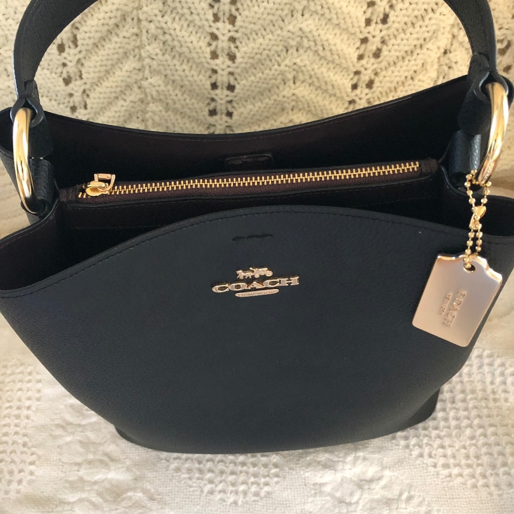 Genuine Coach black bucket bag